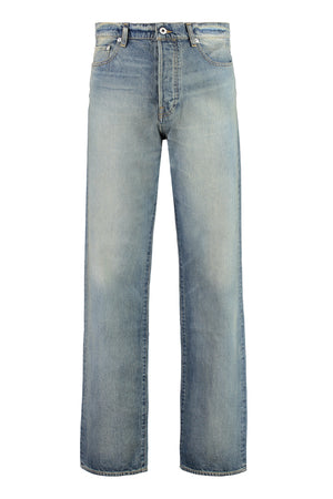 Asagao 5-pocket straight-leg jeans-0